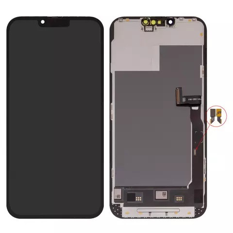 Дисплейний модуль для iPhone 13 Pro Max, High Copy, без мікросхеми, OLED, DD-OLED, Black - 1