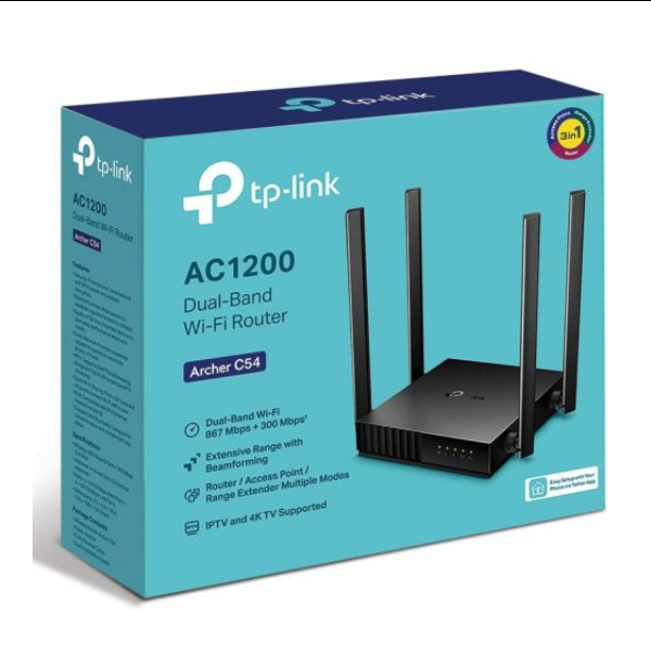 Wi-Fi Роутер TP-Link Archer C54, Black - 4