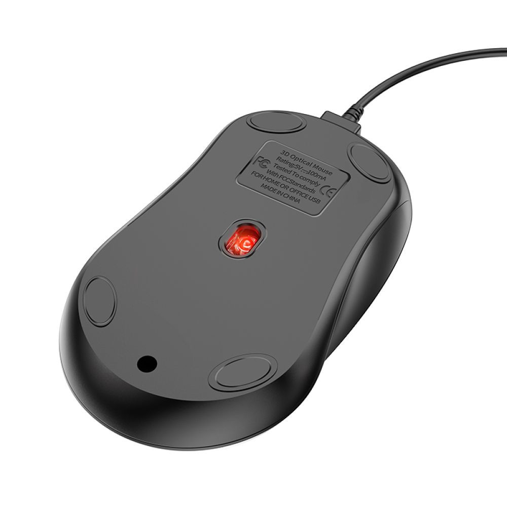 Провідна миша Borofone BG4, Black - 9