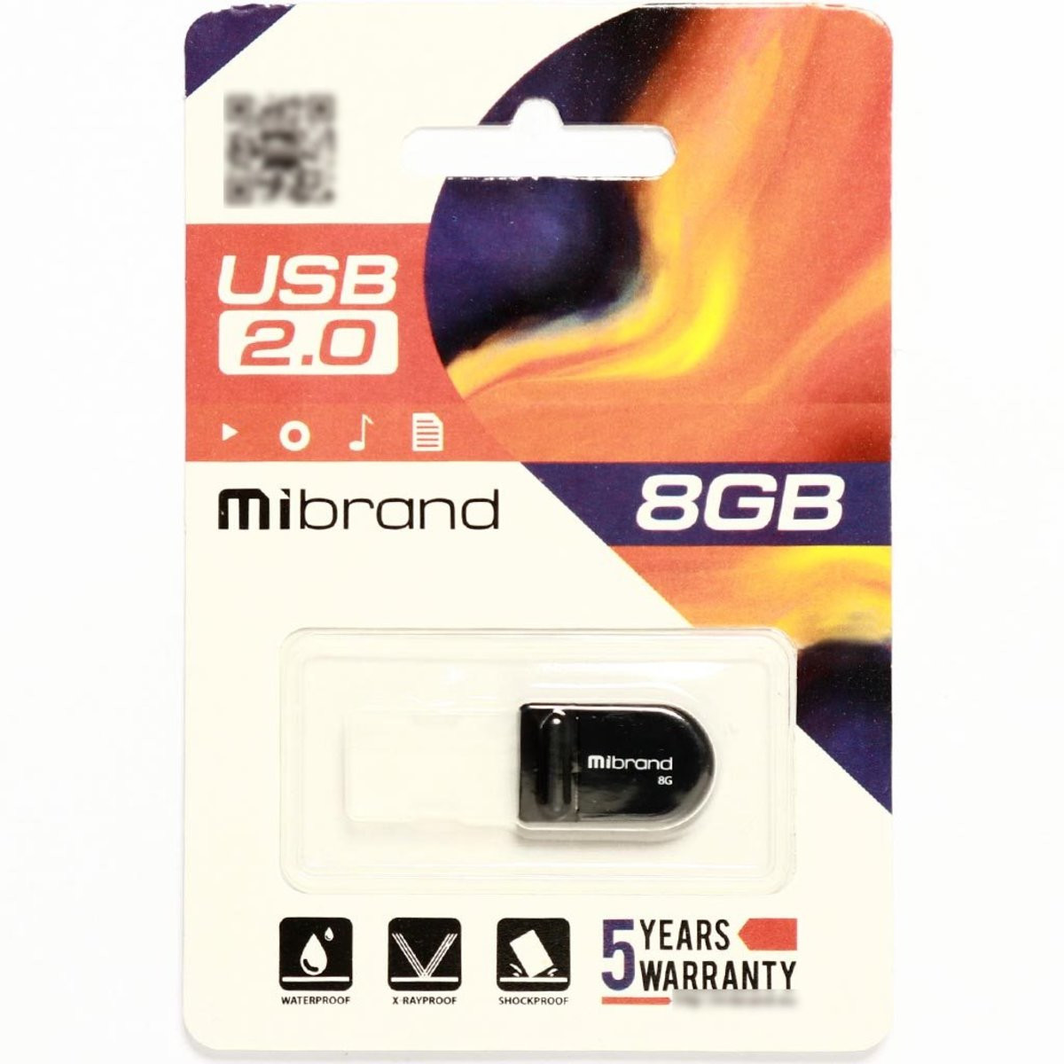 Флешка Mibrand USB 2.0 Scorpio 8Gb Black - 2
