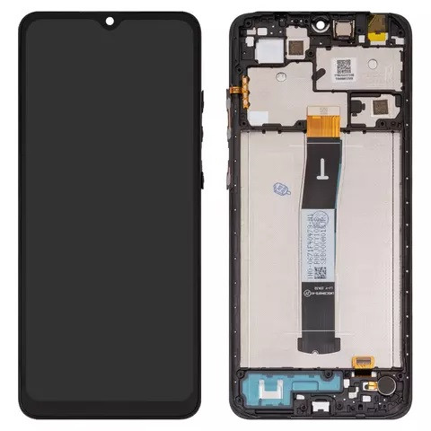 Дисплейний модуль для Xiaomi Redmi 12C, з рамкою, Service Pack, Black - 1