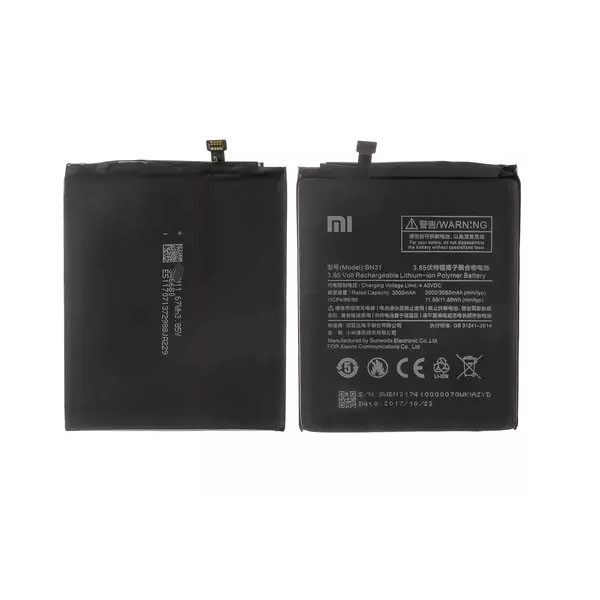 Акумулятор Xiaomi Mi A1, Redmi Note 5A, BN31, Original PRC - 1