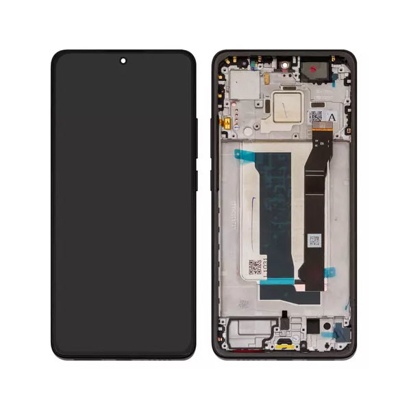 Дисплейний модуль для Xiaomi Poco X7 Pro, з рамкою, Original PRC, Black - 1
