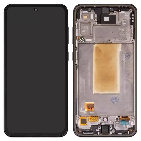 Дисплейний модуль для Samsung A366 Galaxy A36, з рамкою, High Copy, OLED, Black - 1