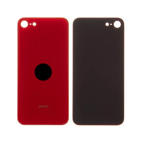 Задня панель корпуса для iPhone SE 2020, червона, потрібно зняти скло камери, small hole - 1