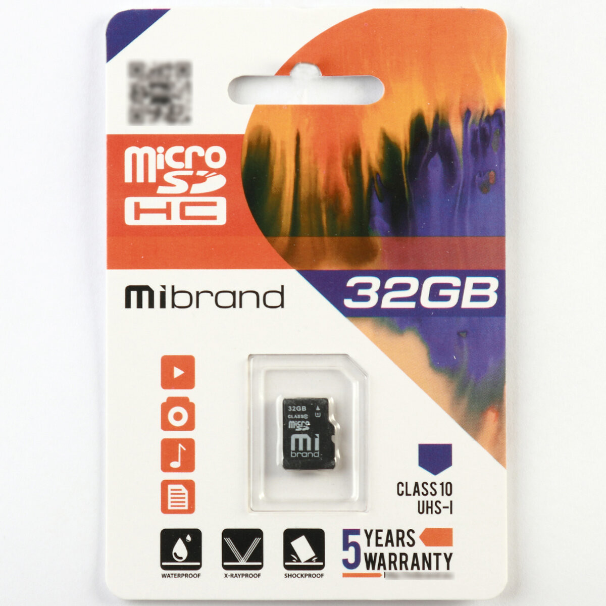 Карта пам'яті Mibrand 32Gb microSDHC (UHS-1) class 10 - 1