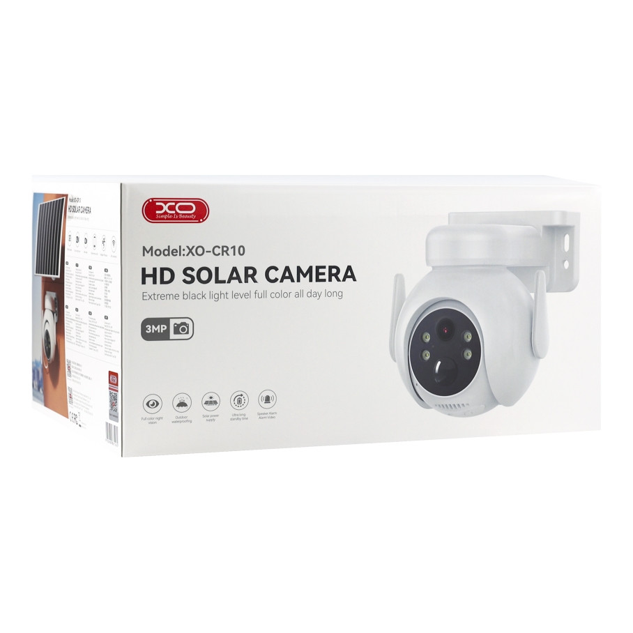 IP-камера відеонагляду XO C10 Solar, White - 2