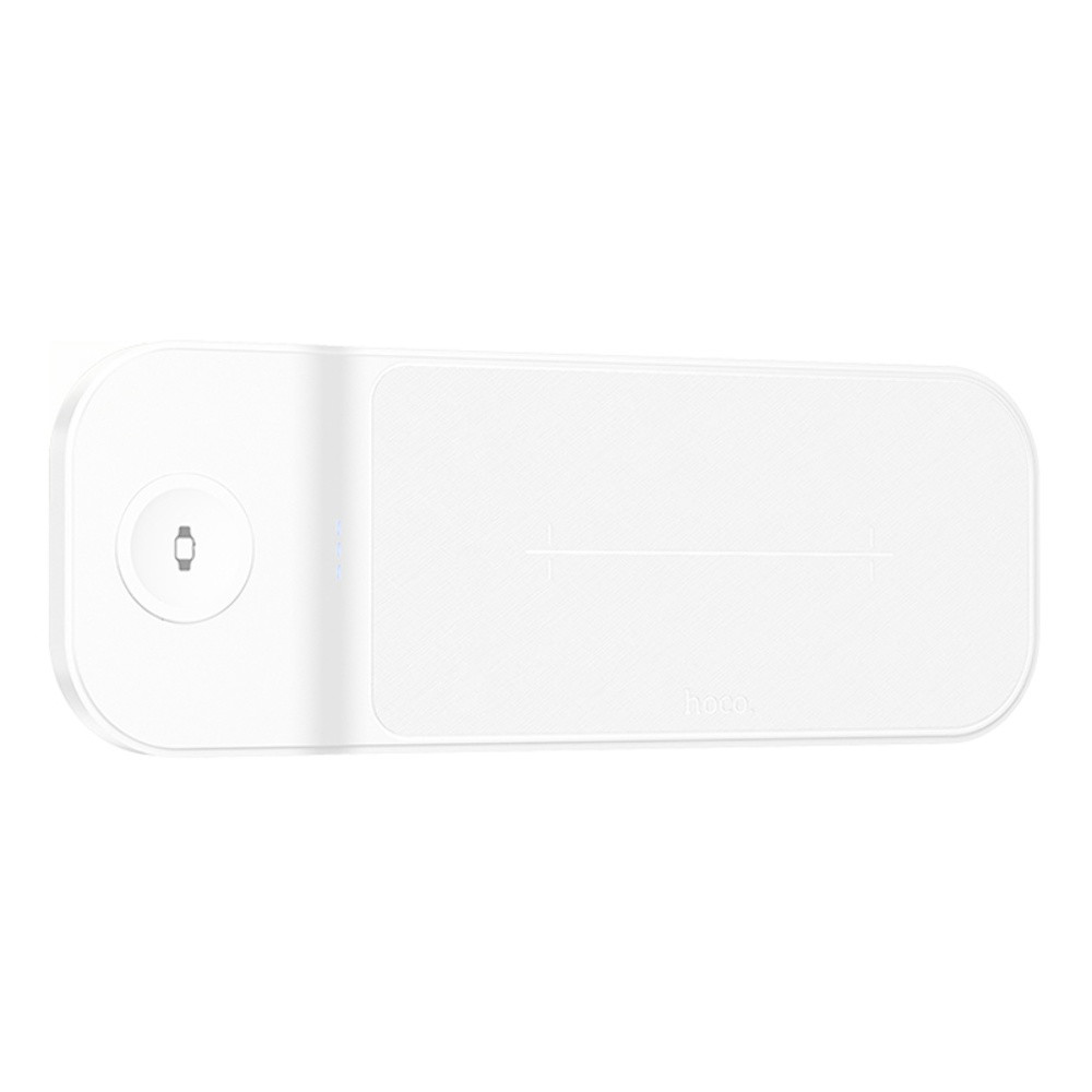 Безпровідний зарядний пристрій Hoco CQ6, 3 in 1, 23W, White - 1