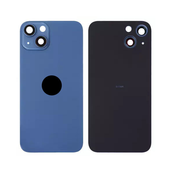 Задня кришка для iPhone 13, зі склом камери, Small Hole, Blue - 1