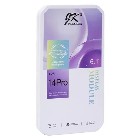 Дисплейний модуль для iPhone 14 Pro, Copy, TFT, JK, Black - 2