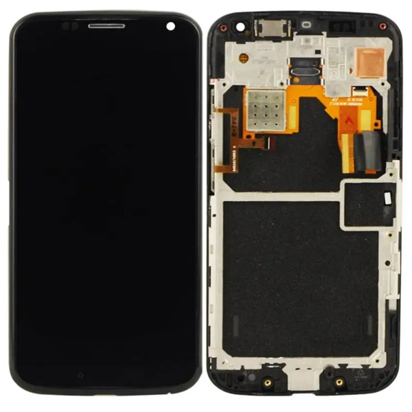 Дисплейний модуль Motorola Moto X (XT1052, XT1058, XT1060), з рамою, Black - 1