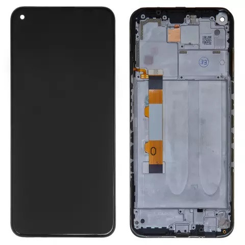 Дисплейний модуль для Xiaomi Redmi Note 9 5G, з рамкою, Original PRC, Black - 1