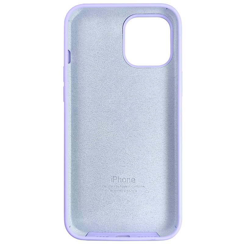 Чохол Copy Silicone Case iPhone 12/12 Pro Light Violet (41) - 5