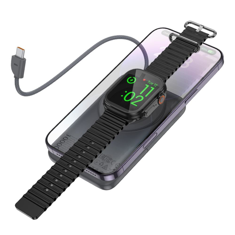 Універсальна мобільна батарея Hoco Q43, 10000mAh, PD 20W, Gray - 7