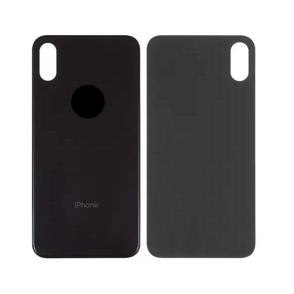 Задня панель корпуса для iPhone XS Max, чорна, потрібно зняти скло камери, small hole - 1