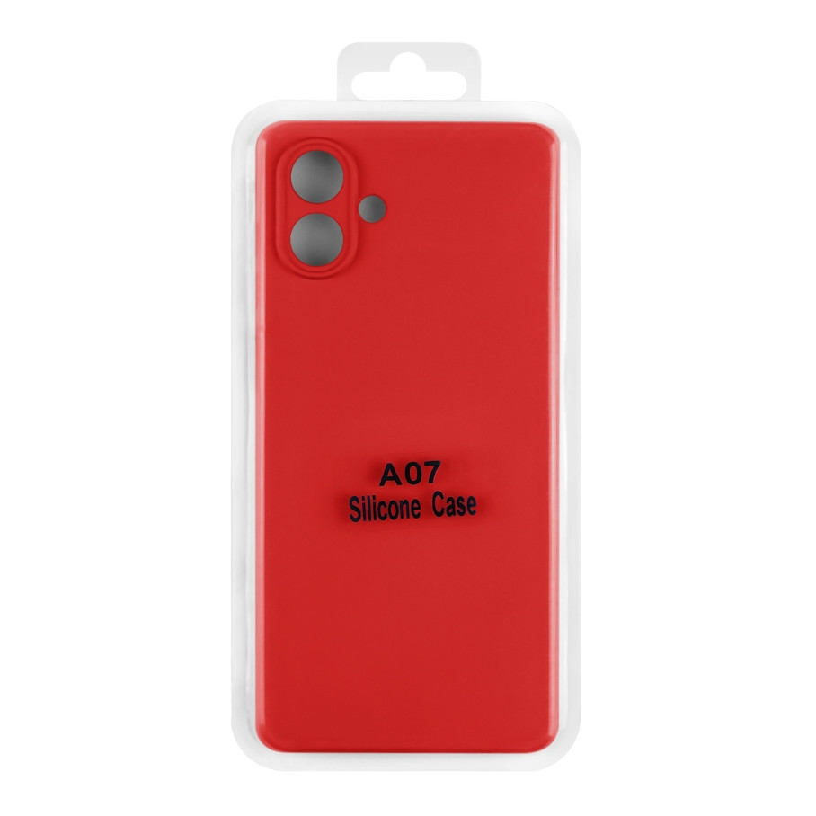 Чохол Silicone Cover для Samsung A075 Galaxy A07, Red - 3