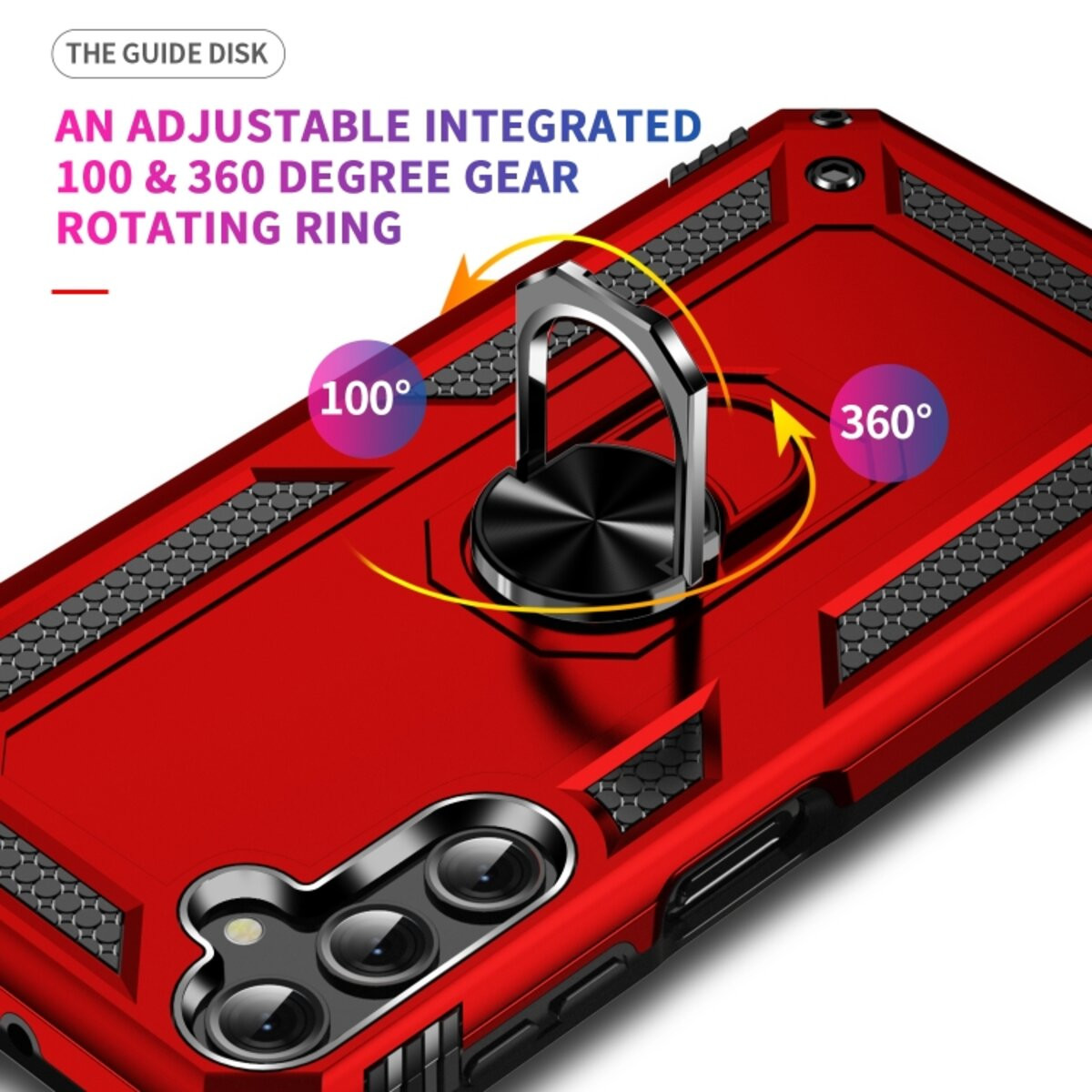 Чохол Cosmic Robot Ring for Samsung Galaxy A34 5G Red - 3