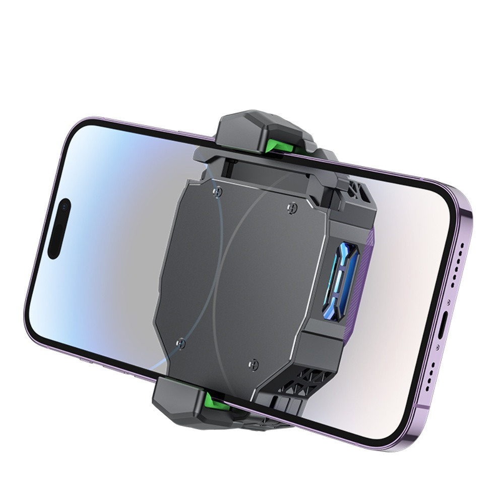 Мобільний кулер Hoco GM26 Type-C, Black-Purple - 9