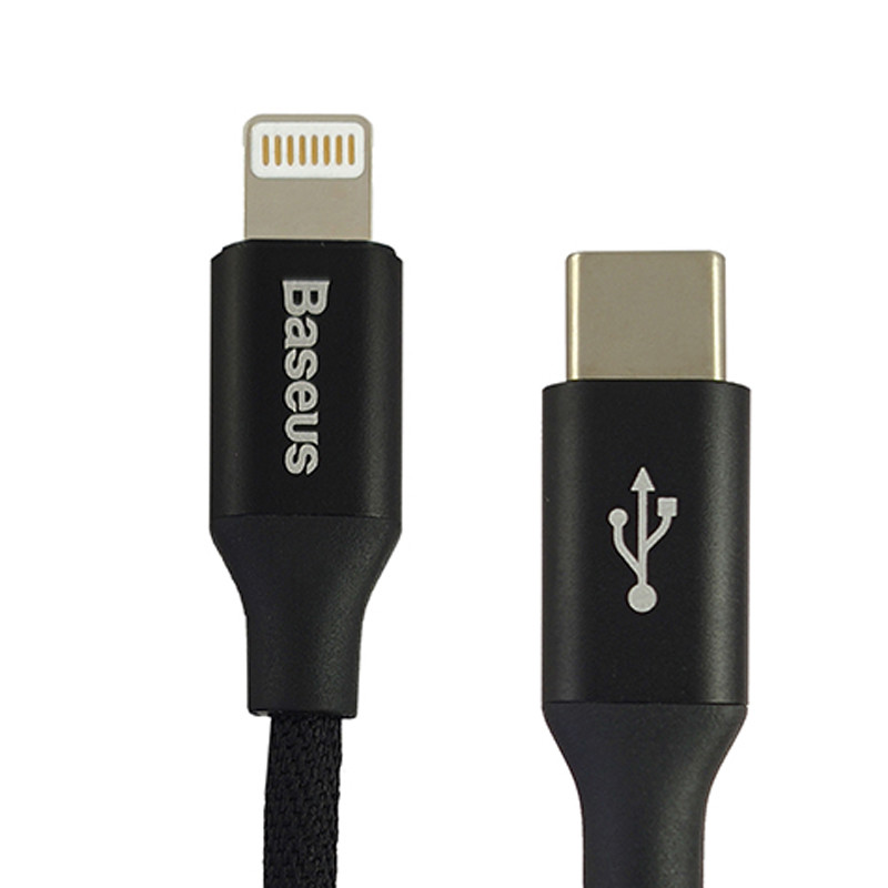 Кабель Baseus Yiven Cable Type-C to Lightning 1m, 2A, Black - 1