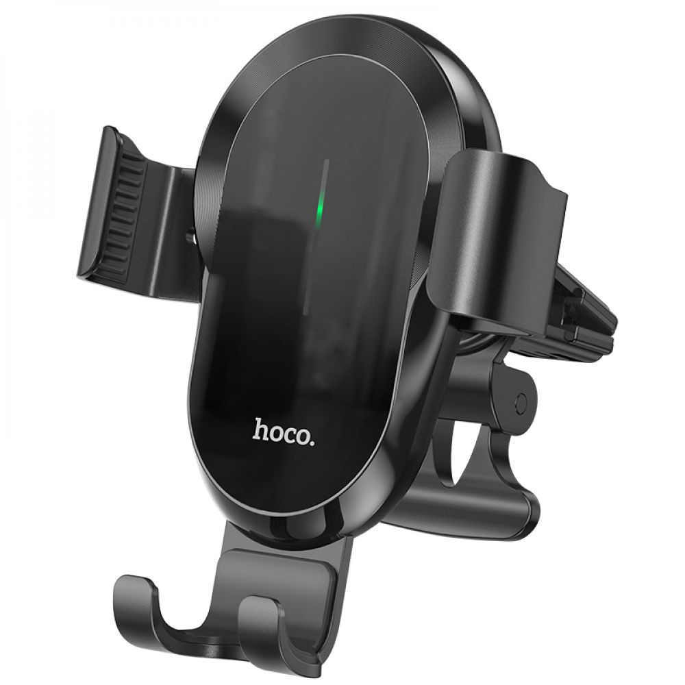 Автотримач Hoco CA105 Wireless Charger Black - 1