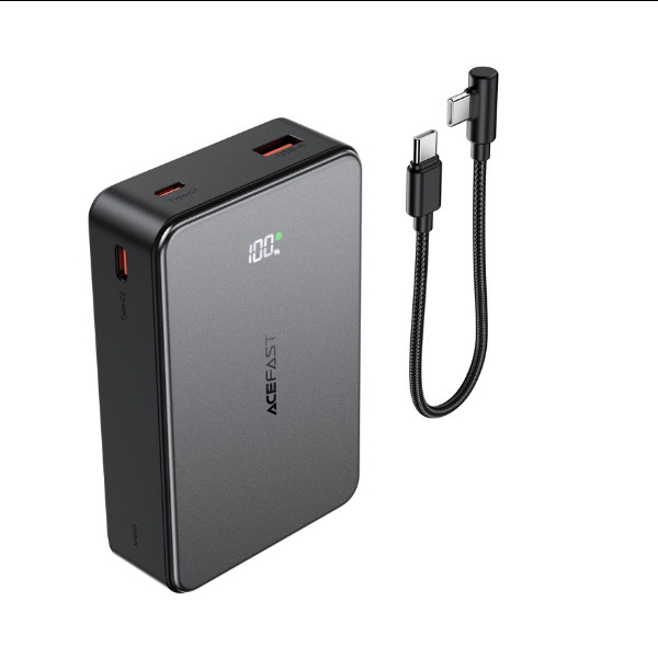 Універсальна мобільна батарея Acefast M29, 22.5W, Cable Type-C, 20000mAh, Black - 3