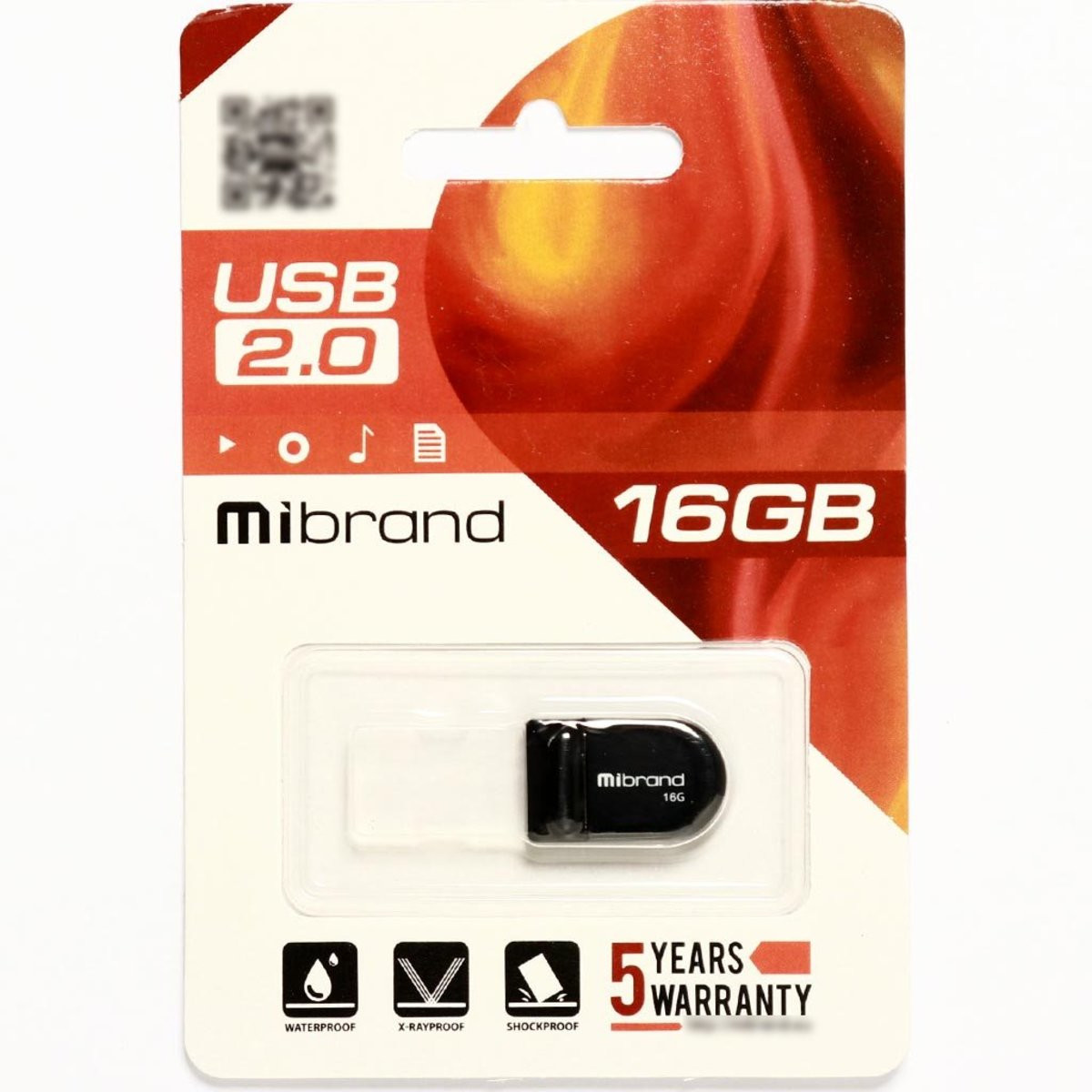 Флешка Mibrand USB 2.0 Scorpio 16Gb Black - 1
