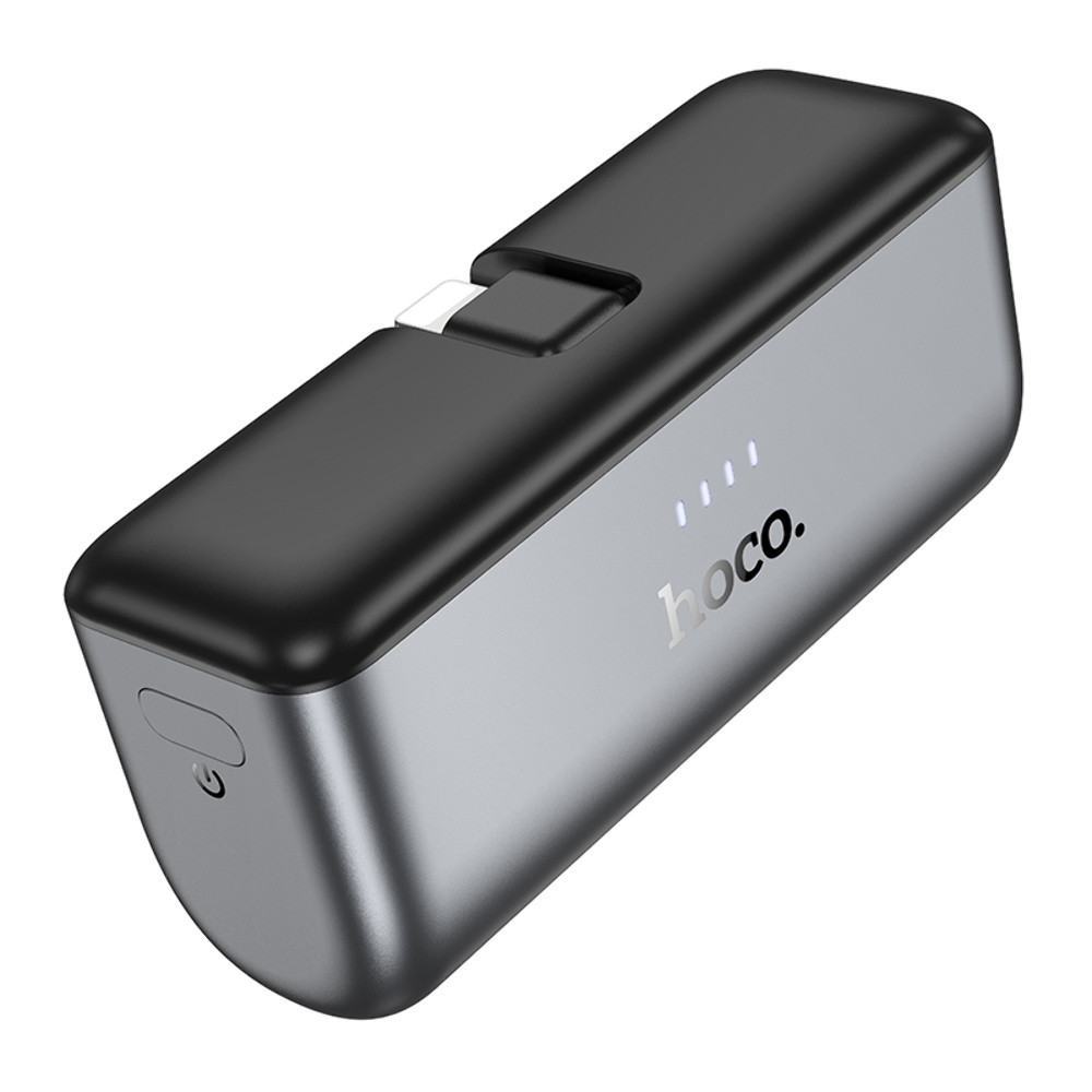 Універсальна мобільна батарея Hoco Q31 5000mAh PD 20W + кабель Lightning, Black - 3