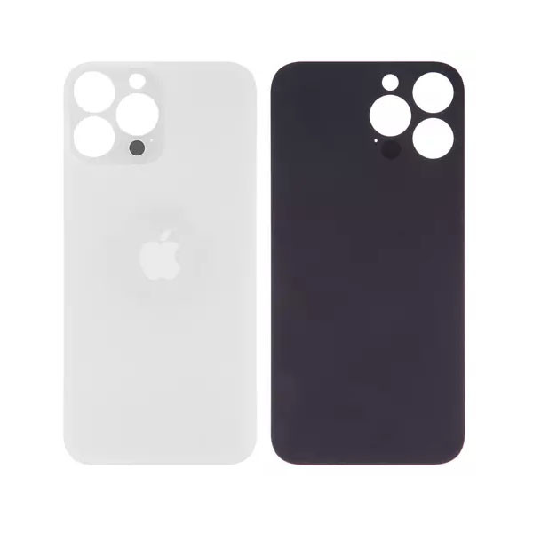 Задня панель корпуса для iPhone 13 Pro Max, срібляста, біла, не потрібно знімати скло камери, Origin - 1