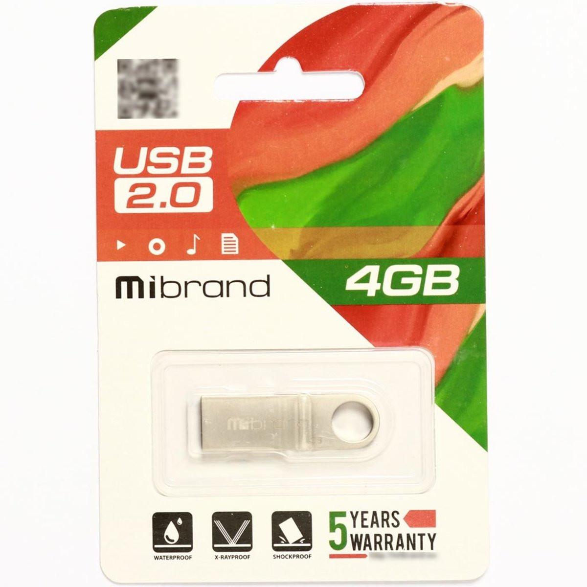 Флешка Mibrand USB 2.0 Puma 4Gb Silver - 2