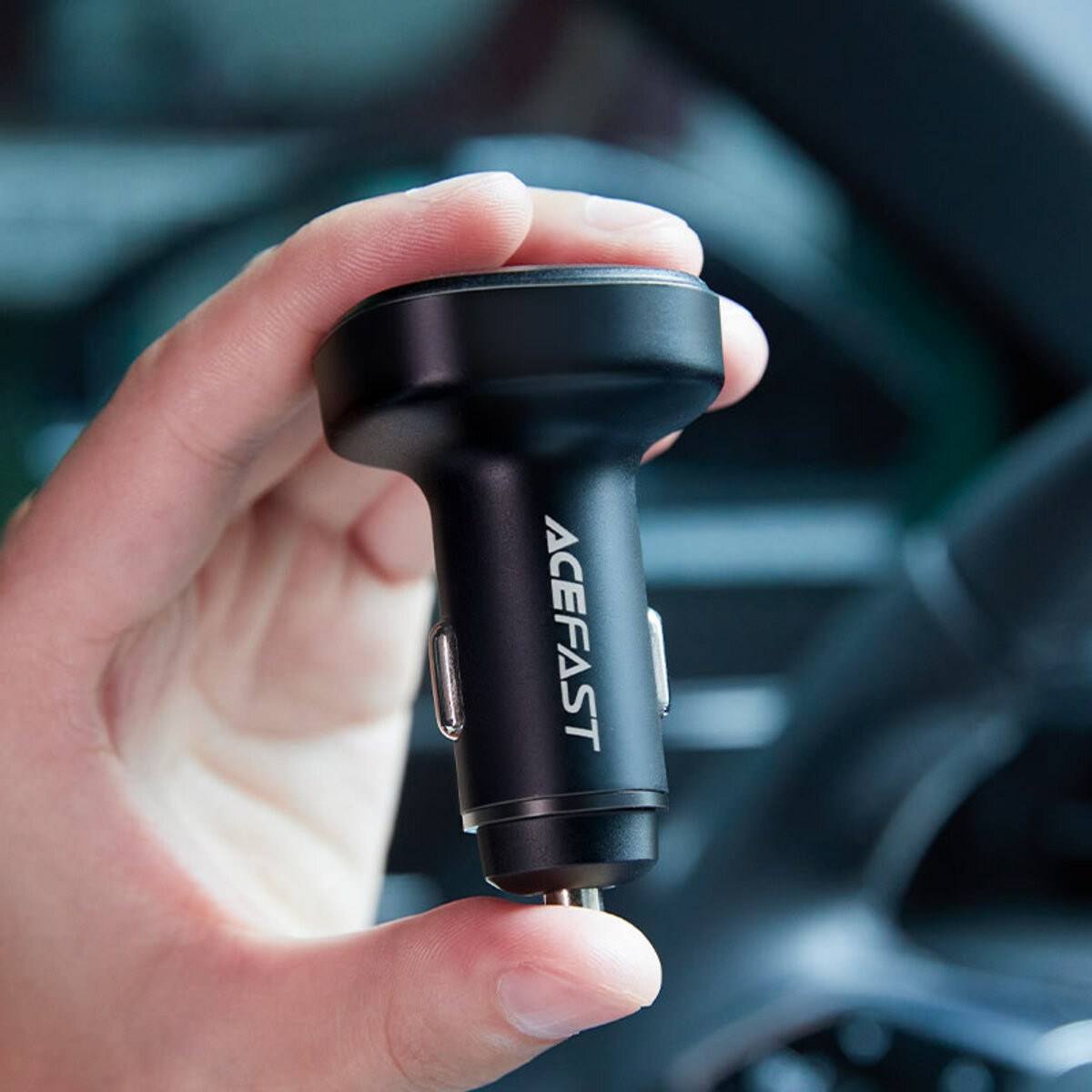 Автомобільний зарядний пристрій Acefast B9, 66W, 2xUSB-A, 1xType-C Black - 9