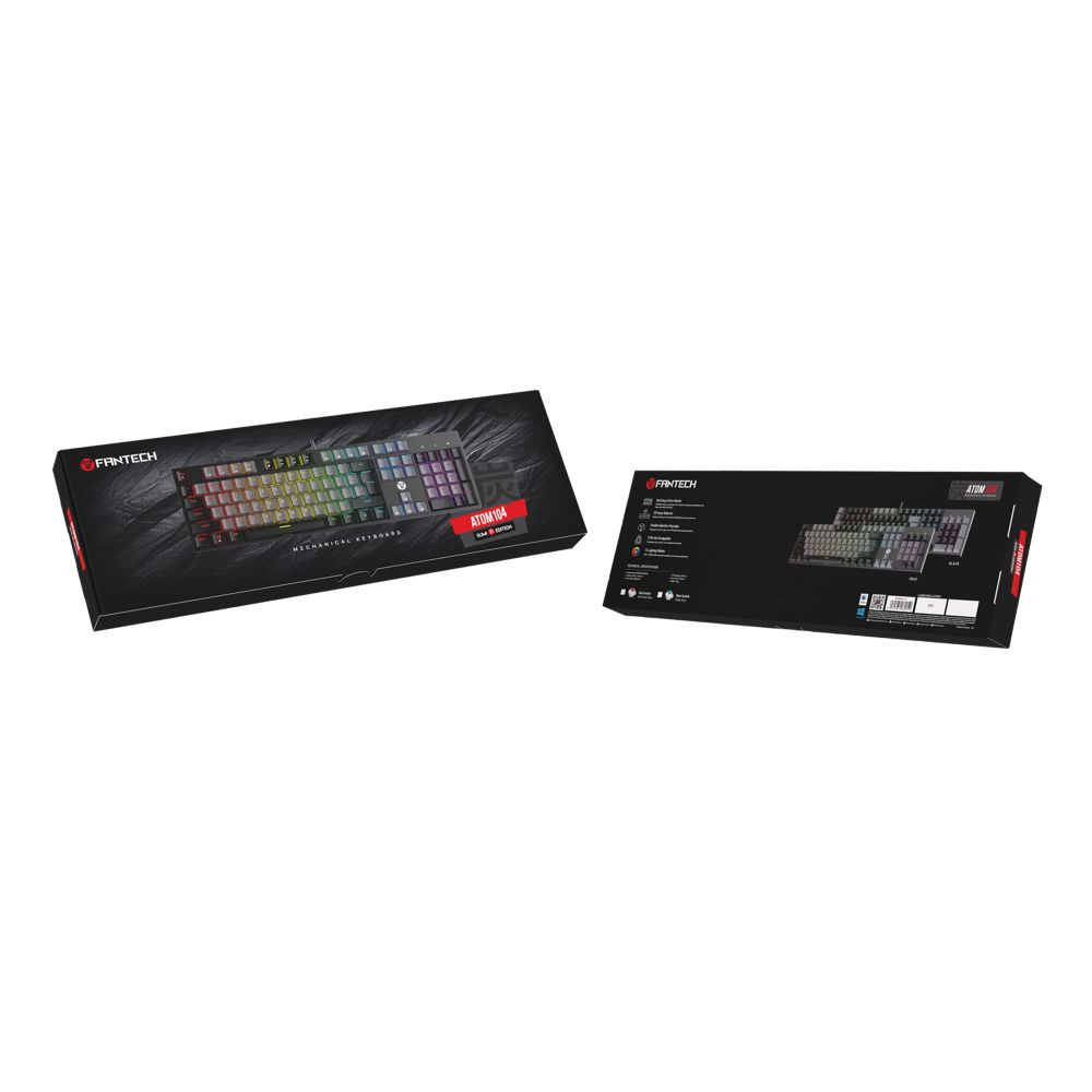 Провідна клавіатура Fantech ATOM MK886V2 Red Switch, Gray-Black - 5