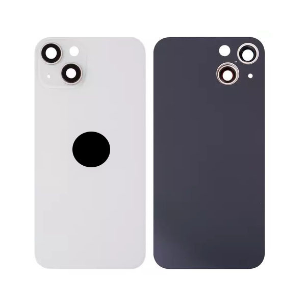 Задня кришка для iPhone 13, зі склом камери, Small Hole, White - 1
