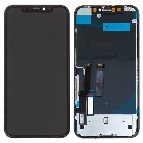 Дисплейний модуль для iPhone XR, High Copy, Self-welded OEM, Black - 1