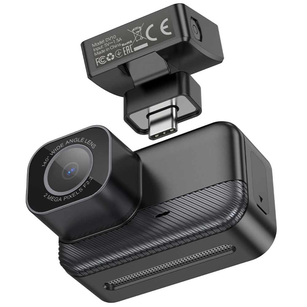 Відеореєстратор Hoco DV10, Wi-Fi, Black - 9