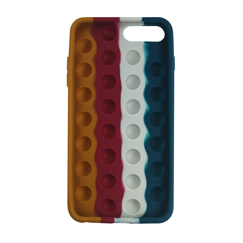 Чохол Pop it Silicon case iPhone 6/7/8 Plus  Blue+White+Red - 2