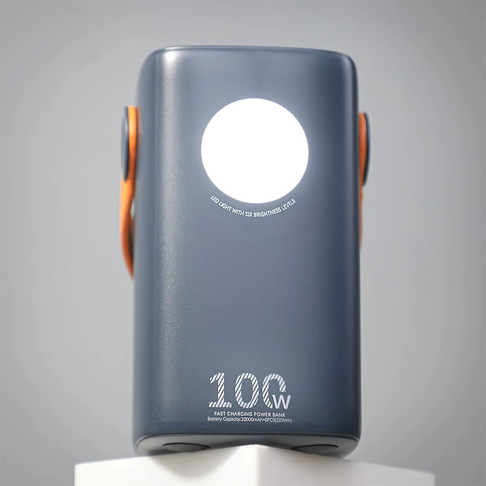 Універсальна мобільна батарея Remax RPP-100, 60000 mAh, 100W, 22.5W PD, QC 3.0, Blue - 8