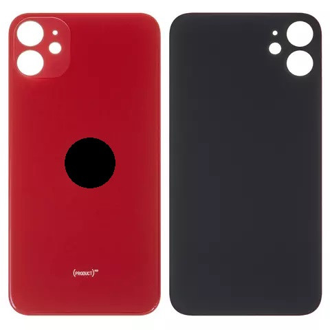 Задня кришка для iPhone 11, Original PRC, Big Hole, Red - 1