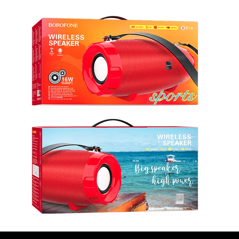 Безпровідна колонка Borofone BR14, Red - 5