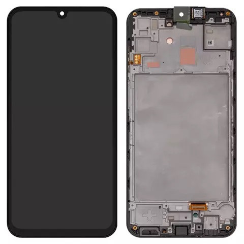 Дисплейний модуль для Samsung A155 Galaxy A15, з рамкою, Original PRC, Super AMOLED, Black - 1