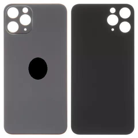 Задня кришка для iPhone 11 Pro Max, Big Hole, Matte Space Gray - 1