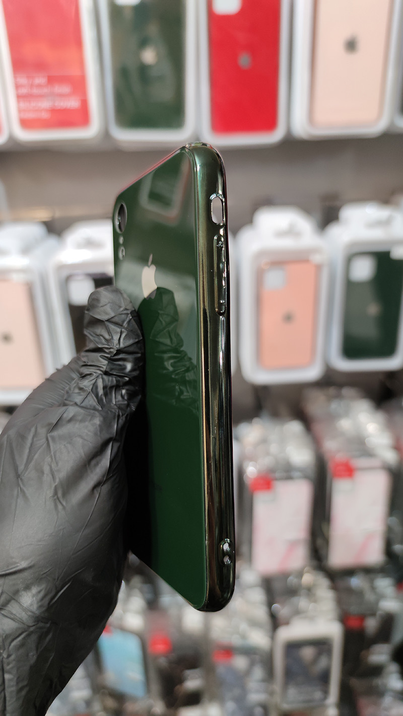Чохол Glass Case для Apple iPhone XR Dark Green - 3