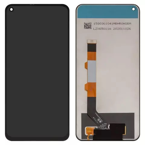 Дисплейний модуль для Xiaomi Redmi Note 9 5G, Сopy, TFT, Black - 1