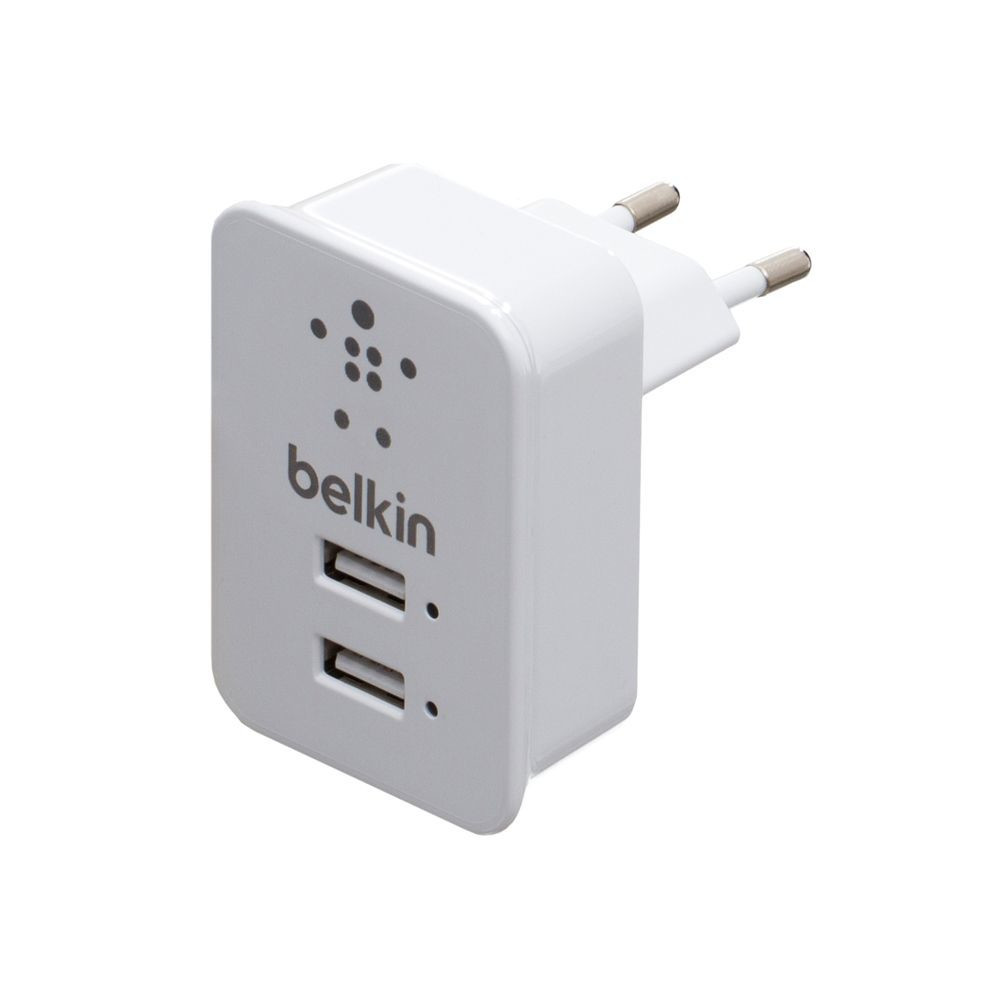 Мережевий Зарядний Пристрій Belkin F8053 2 USB A White - 2