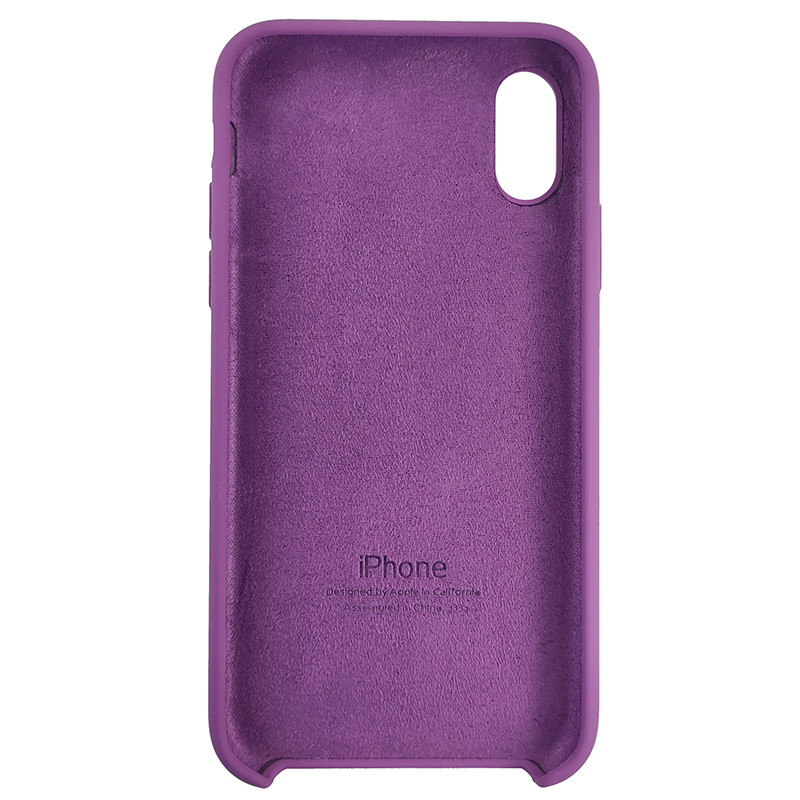 Чохол Copy Silicone Case iPhone X/XS Purpule (45) - 3