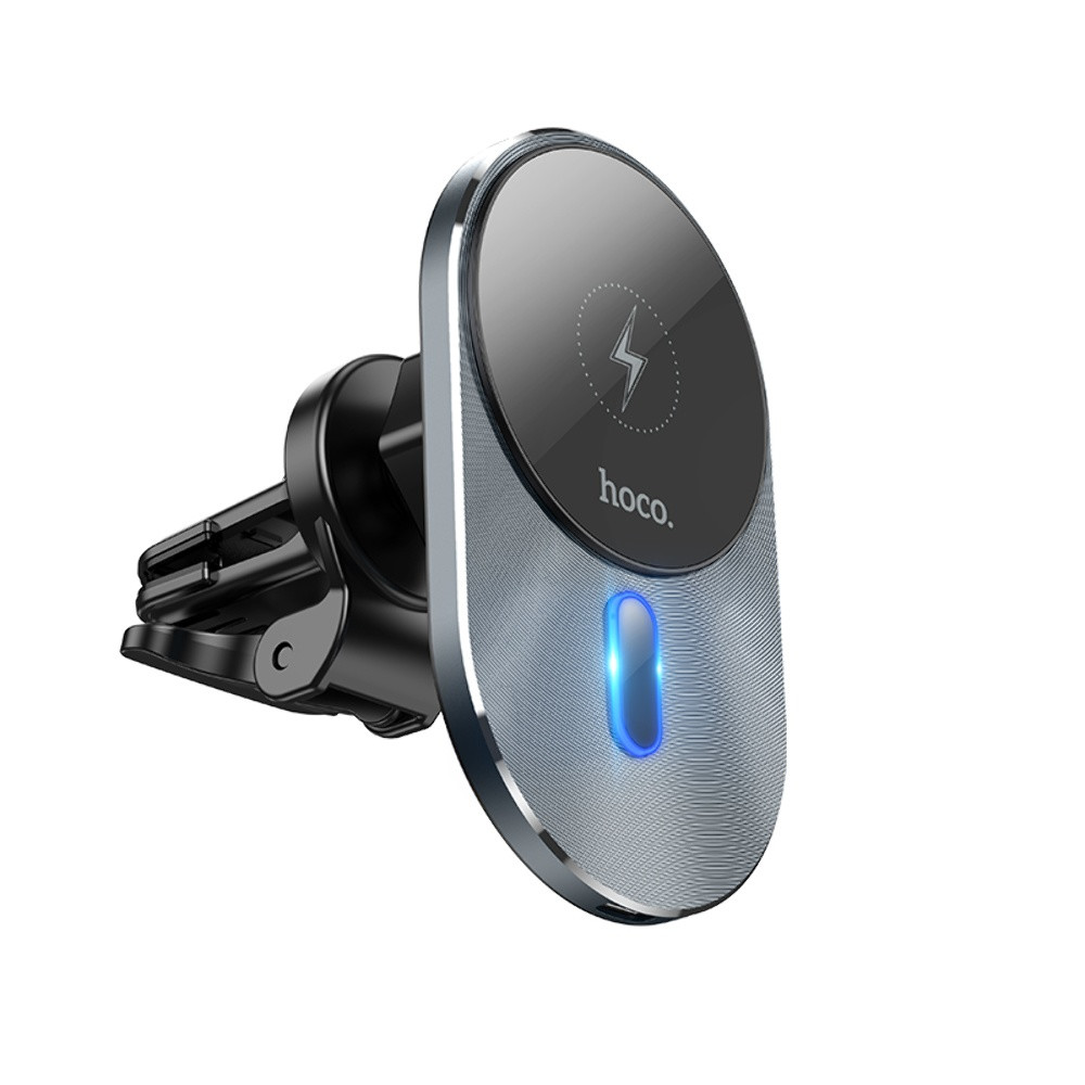 Автотримач Hoco CA91, Wireless Charging MagSafe, 15W, Space Grey - 8