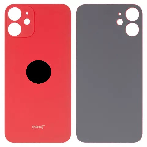 Задня кришка для iPhone 12 mini, Big Hole, Red - 1