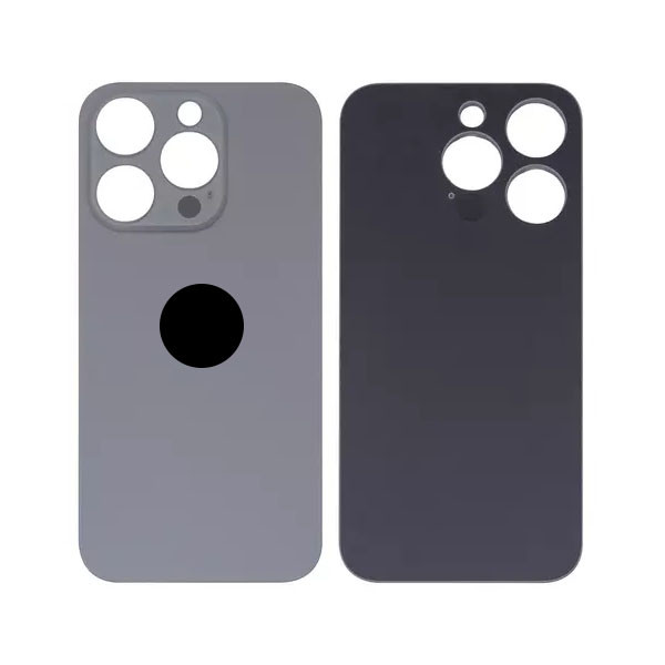 Задня кришка для iPhone 15 Pro, High Copy, Big Hole, Natural Titanium - 1