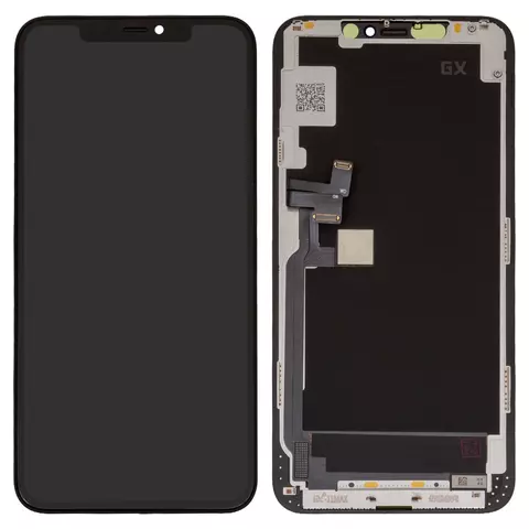 Дисплейний модуль для iPhone 11 Pro Max, High Copy, без мікросхеми, OLED, GX OEM hard, Black - 1