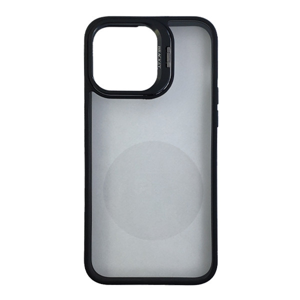 Чохол Defense Case Camera Stand with Camera Glass iPhone 15 Plus Black - 1