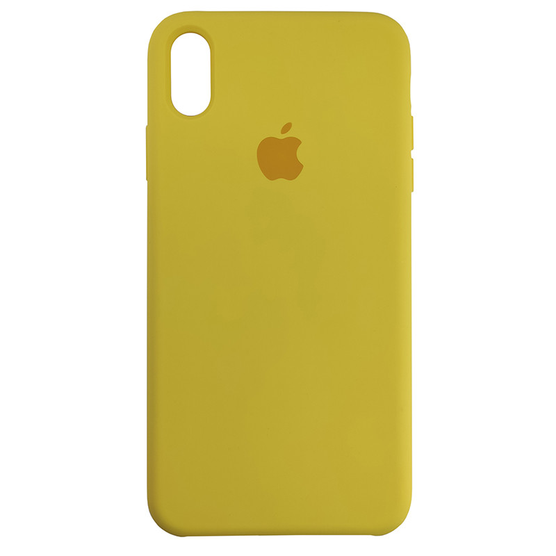 Чохол Copy Silicone Case iPhone XS Max Yellow (4) - 2